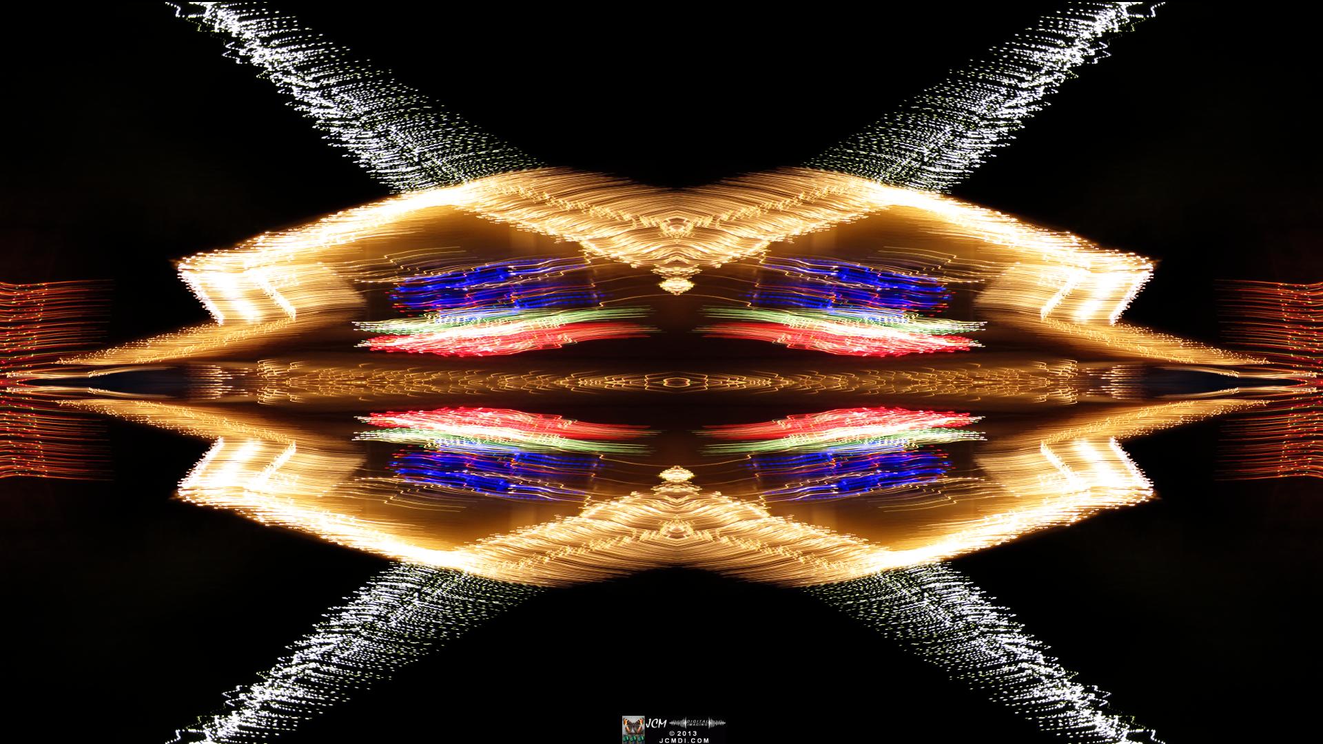 Wakefield Holiday Lightshow 2013 Quadroscopic long exposure artwork